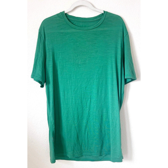 Icebreaker Other - Icebreaker Merino Wool Shirt Mens XL Green Short Sleeve Base Layer Thin Tall